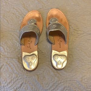 Silver Jack Rogers Sandals